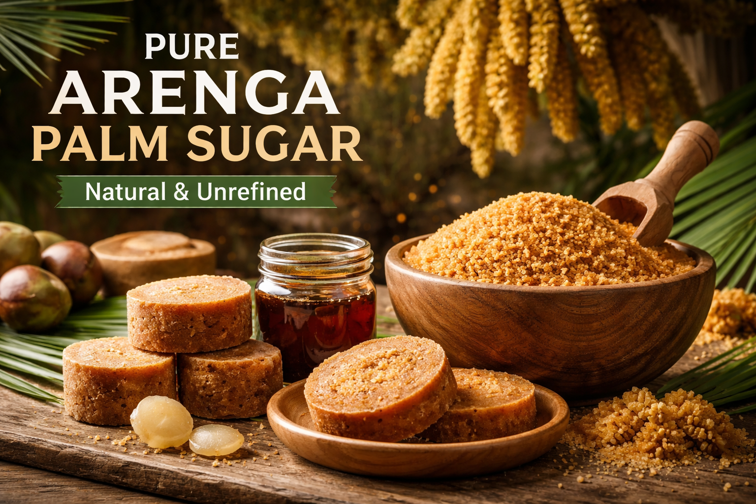 Arenga Palm Sugar Contains 5 Naturally Occurring Nutrients From Sap