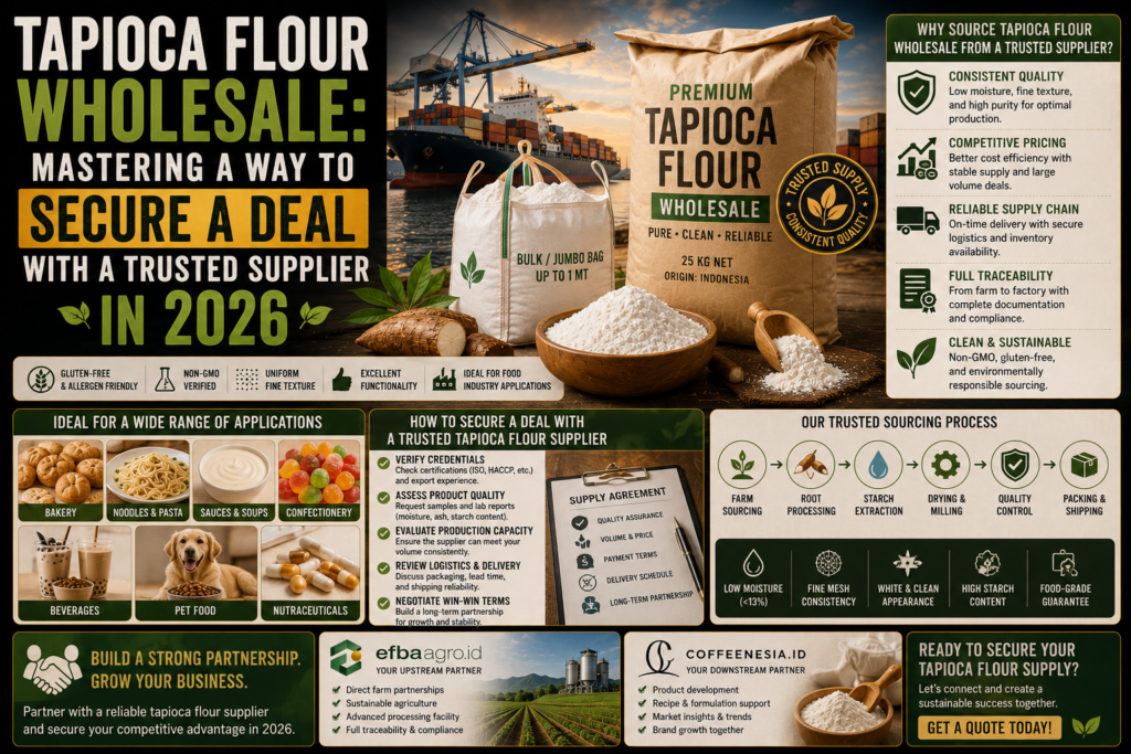 Tapioca Flour Wholesale: Mastering a Way to Secure a Deal with a Trusted Supplier in 2026