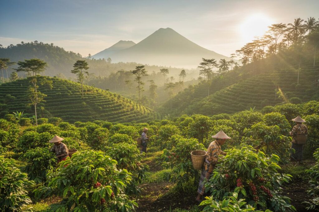 volcanic soil Indonesian coffee